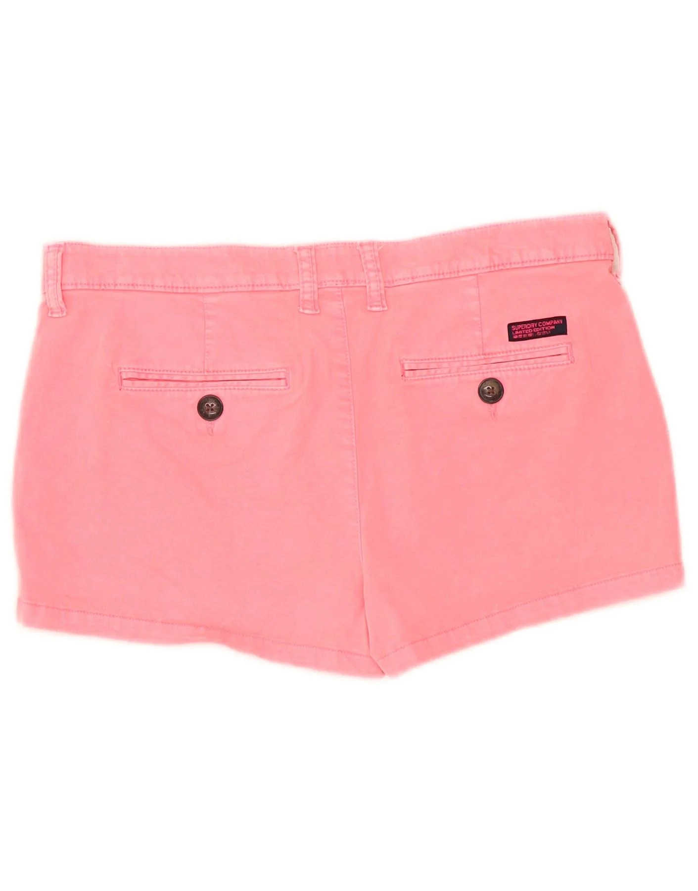 Superdry Womens Hot Pants W34 Large Pink Cotton - Image 2