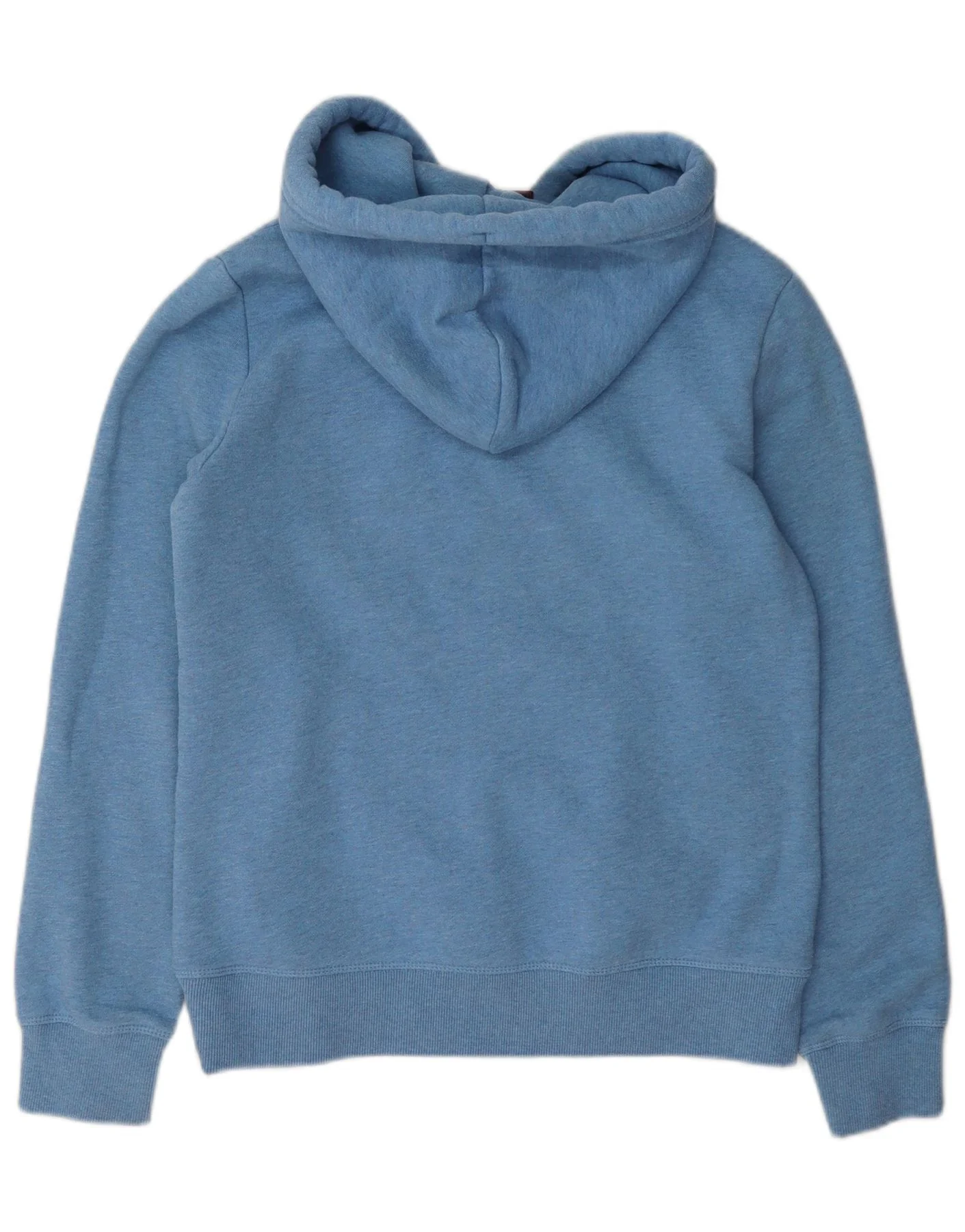 Superdry Womens Oversized Hoodie Jumper UK 10 Small Blue Cotton - Image 2