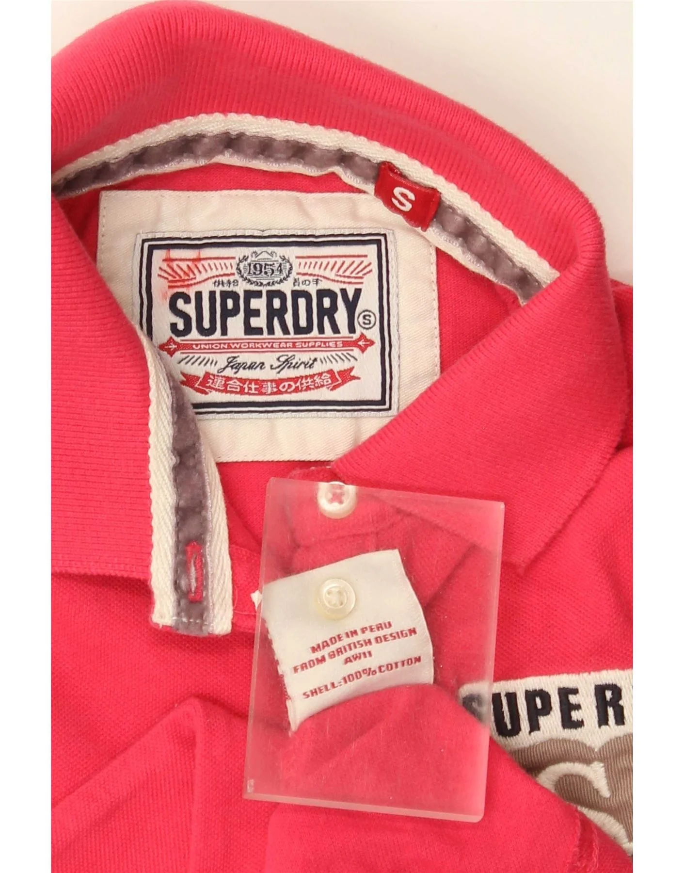 Superdry Womens Polo Dress UK 8 Small Pink Cotton - Image 3