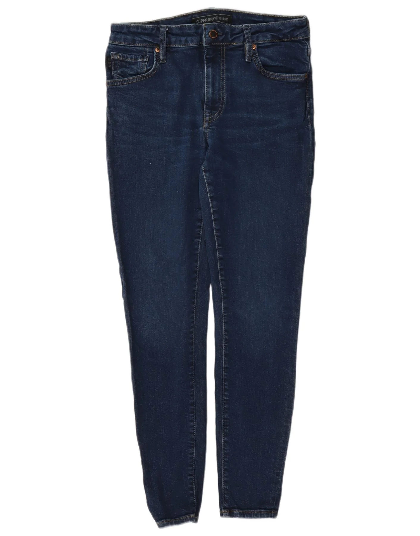 Superdry Womens Skinny Jeans W31 L30 Navy Blue
