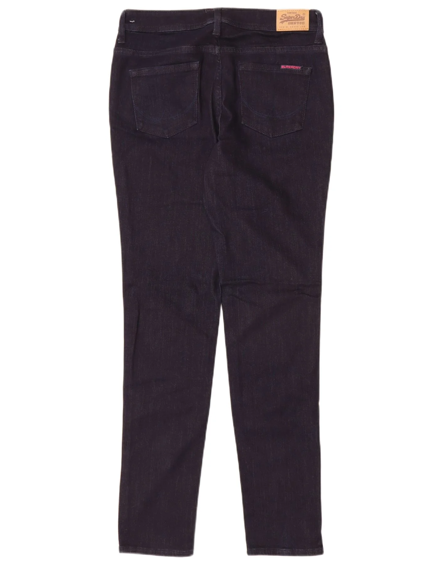 Superdry Womens Standard Fit Skinny Jeans W30 L32 Navy Blue Cotton - Image 2