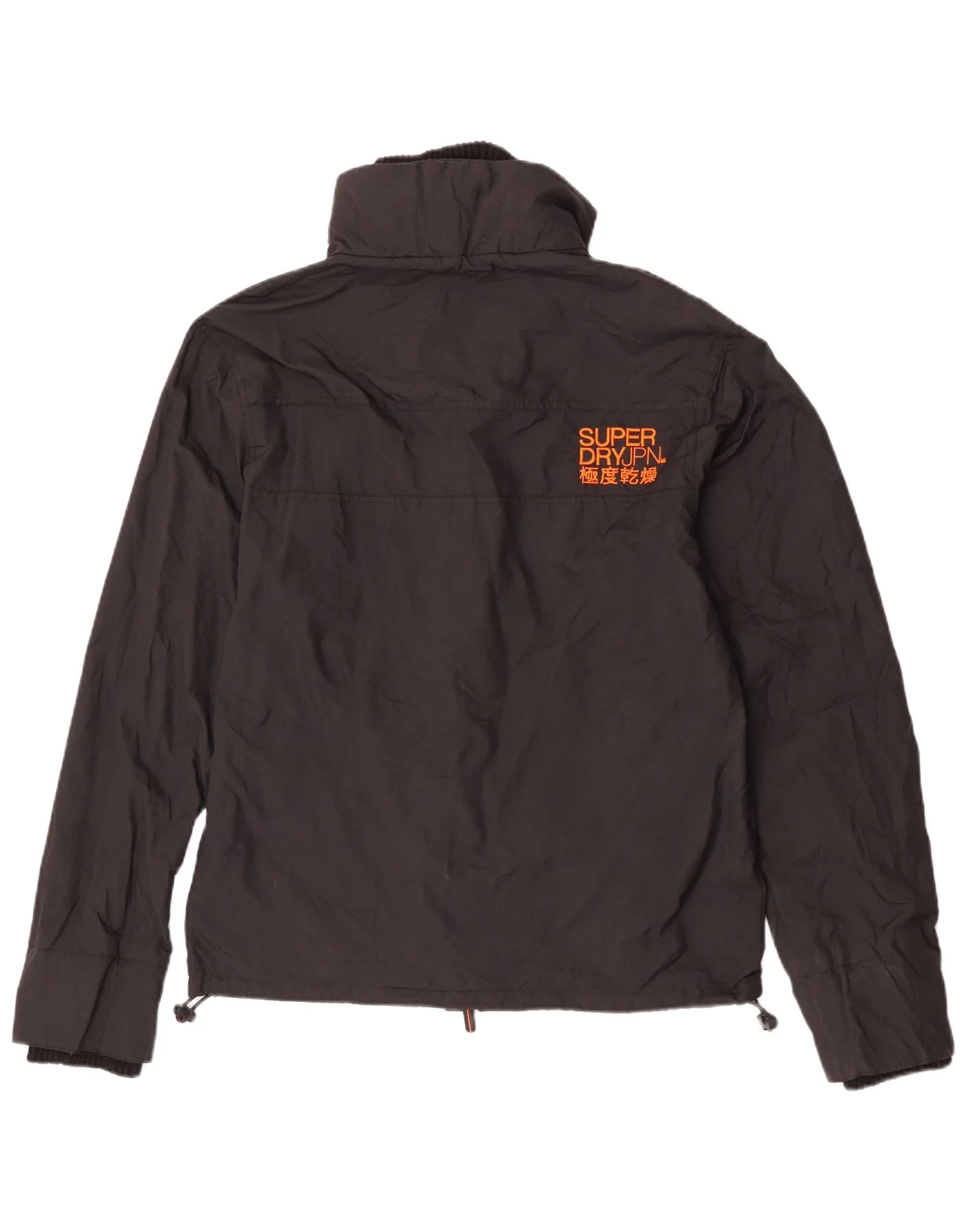 Superdry Womens Windbreaker Jacket UK 18 XL Black Nylon Sports - Image 2