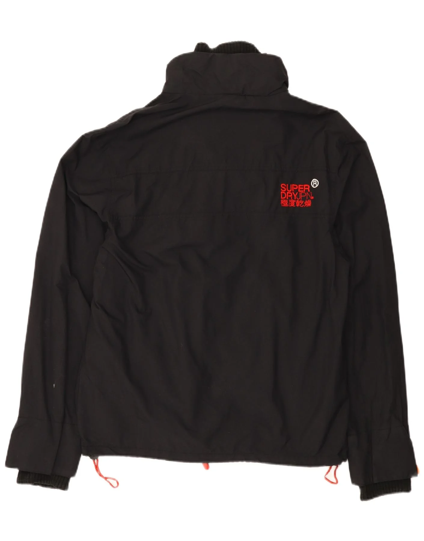 Superdry Womens Windcheater Graphic Windbreaker Jacket UK 16 Large Black - Image 2
