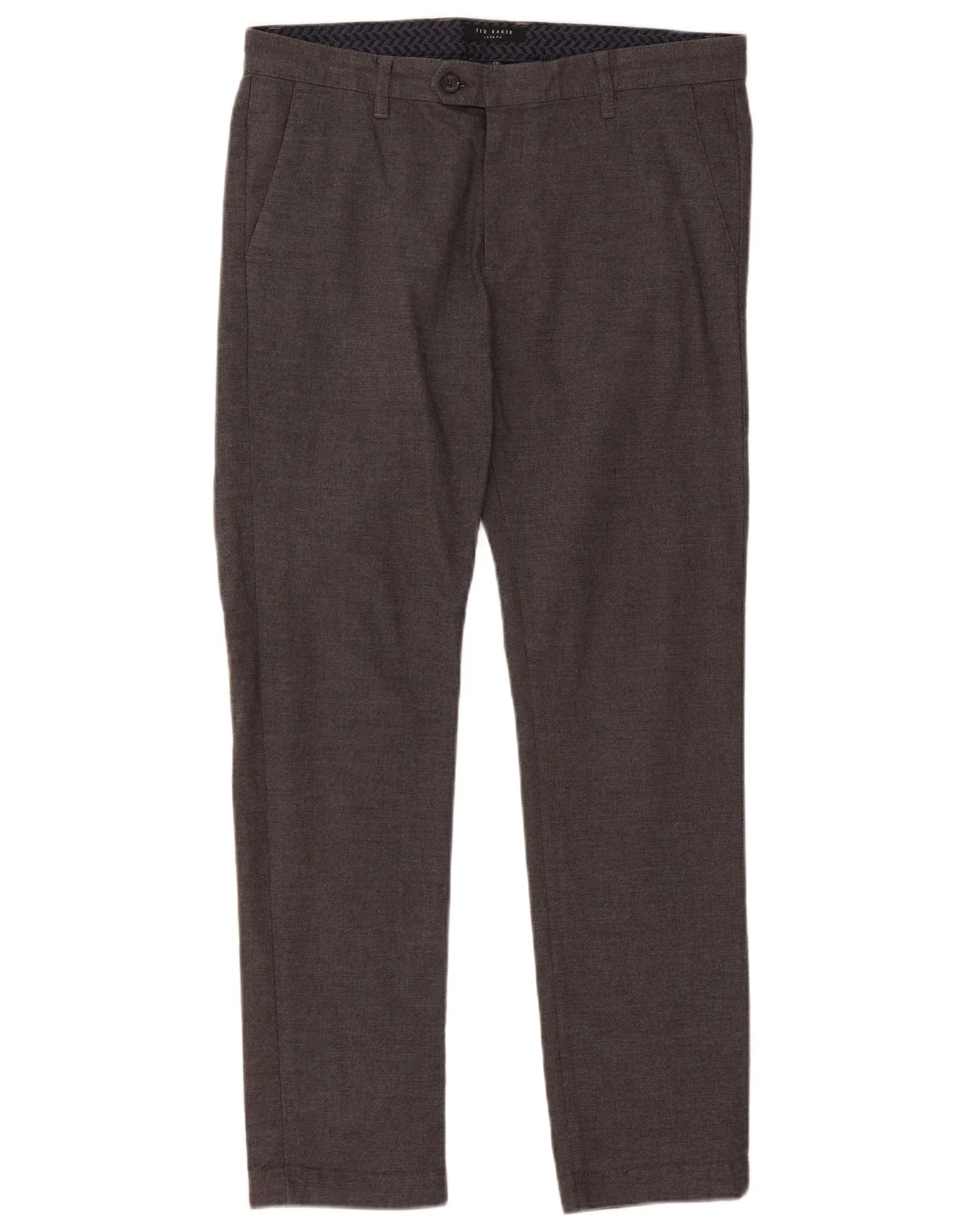 Ted Baker Mens Slim Suit Trousers W34 L31 Grey
