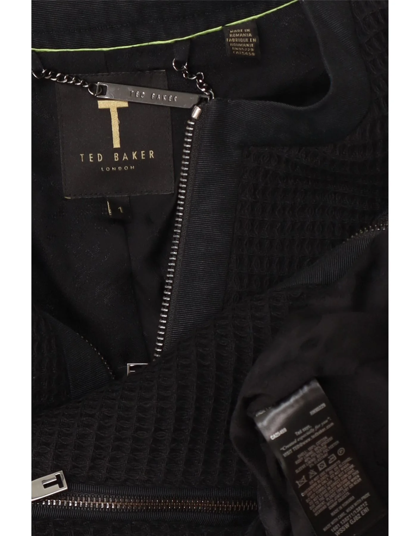 Ted Baker Womens Bolero Jacket Size 1 XS Black Cotton - Image 3