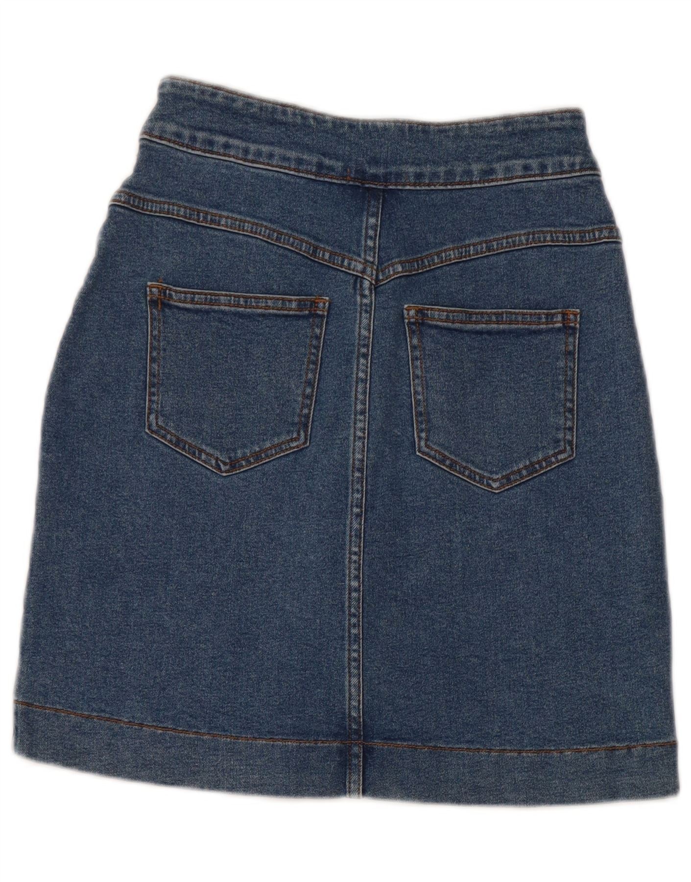 Tezenis Womens Denim Skirt XS W25 Blue Cotton - Image 2