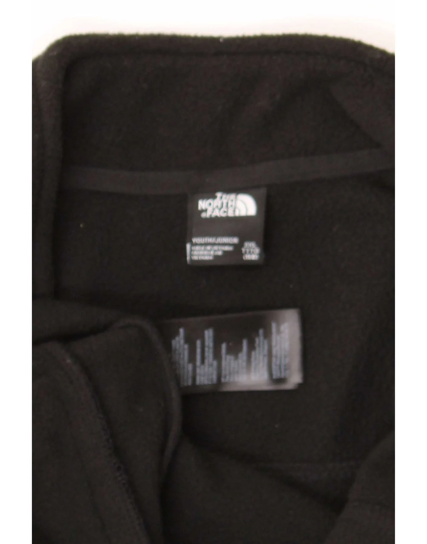 The North Face Boys Fleece Jacket 15-16 Years 3XL Black - Image 3
