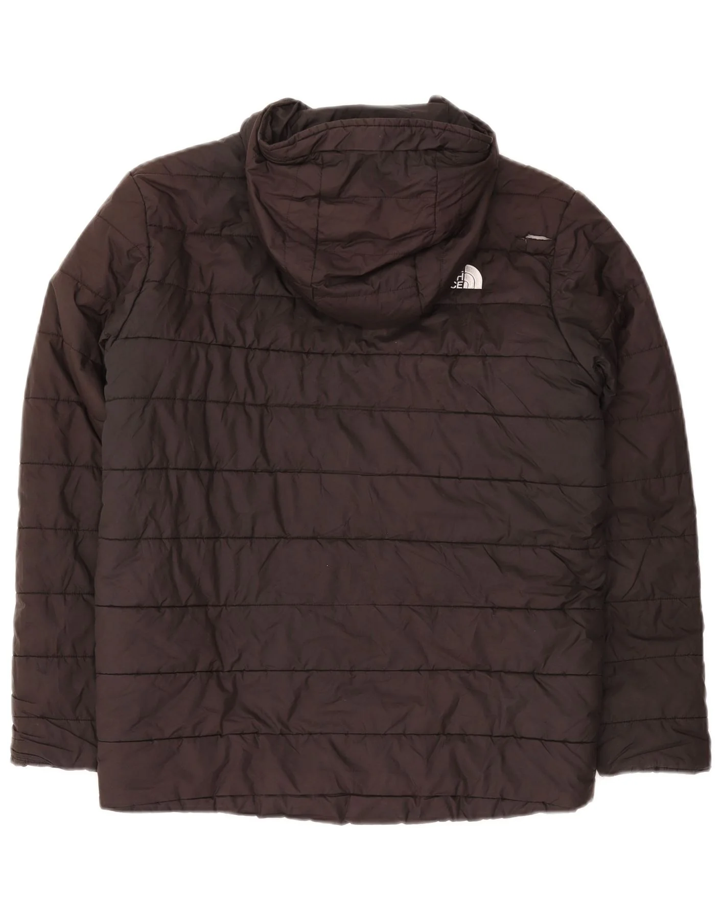 THE NORTH FACE Boys Hooded Padded Jacket 11-12 Years Black - Image 2