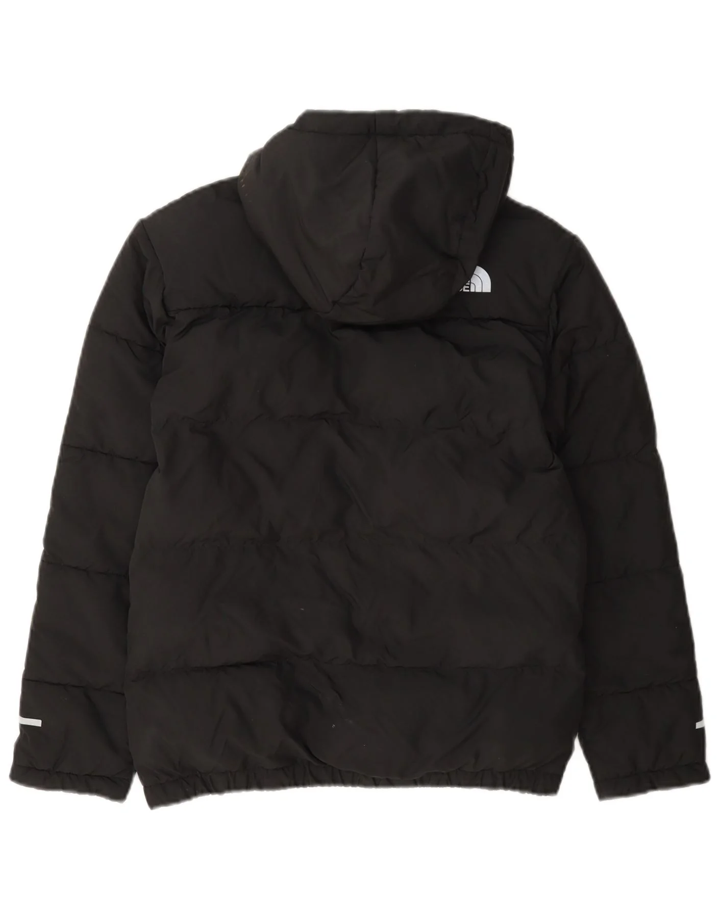 The North Face Boys Hooded Padded Jacket 14-15 Years XL Black Polyester - Image 2