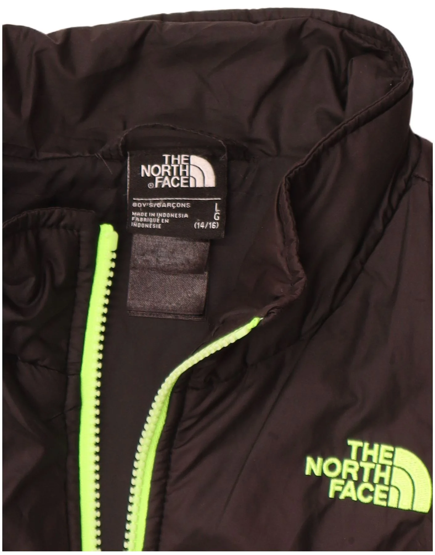 The North Face Boys Liner Padded Jacket 14-15 Years Large Black Polyester - Image 3