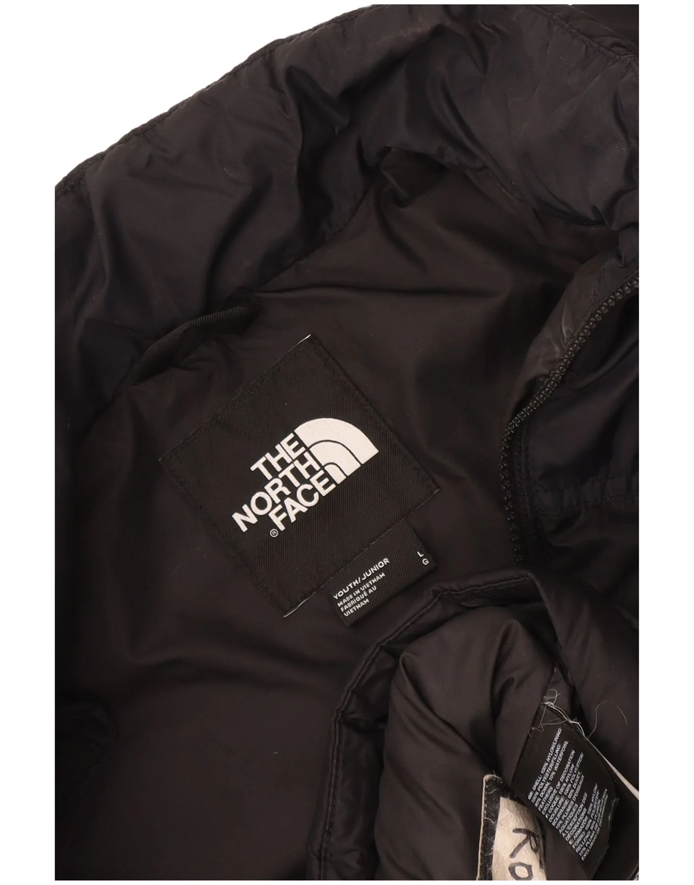 The North Face Boys Padded Jacket 11-12 Years Large Black Nylon - Image 3
