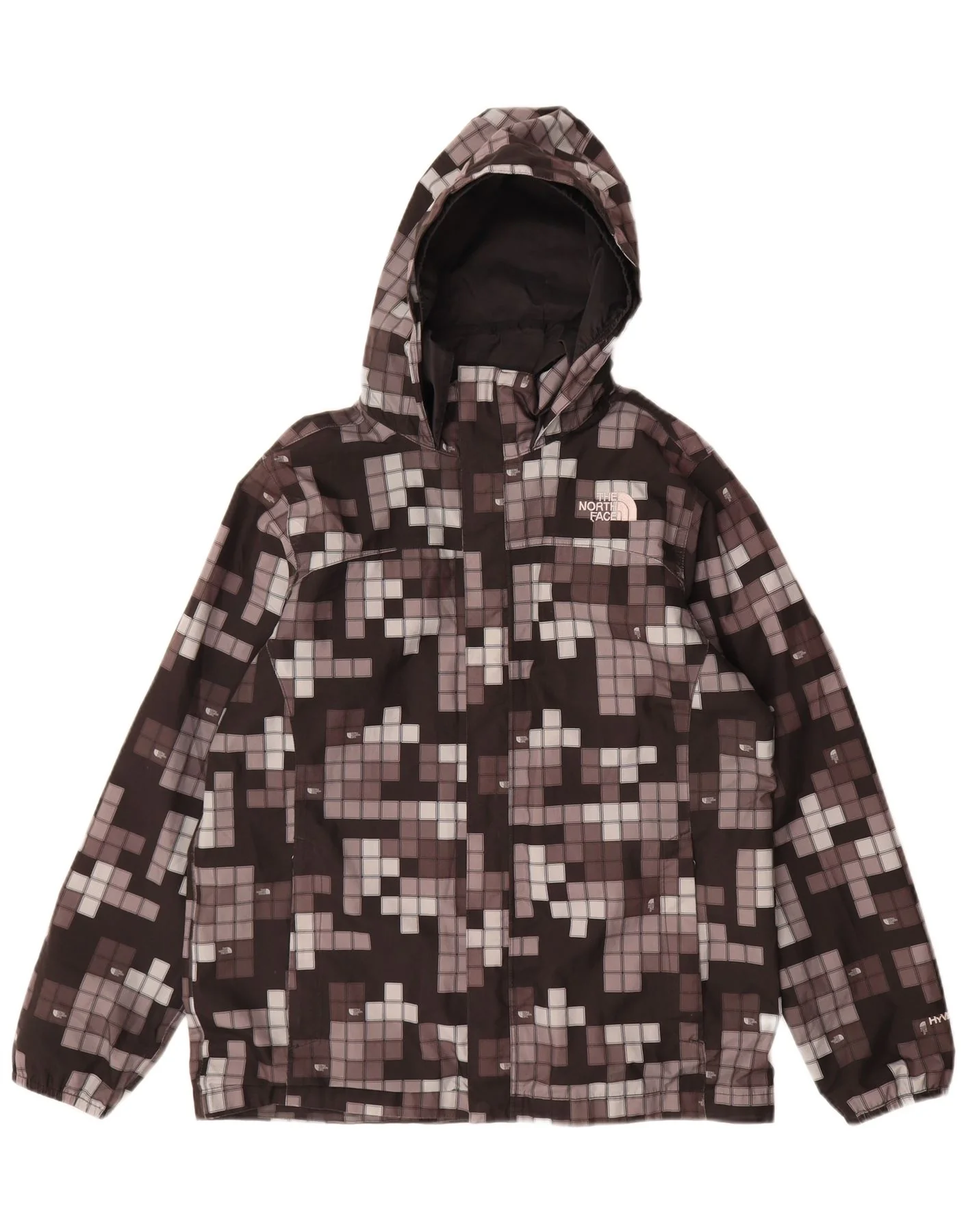 The North Face Boys Rain Jacket 14-15 Years XL Multicoloured Geometric