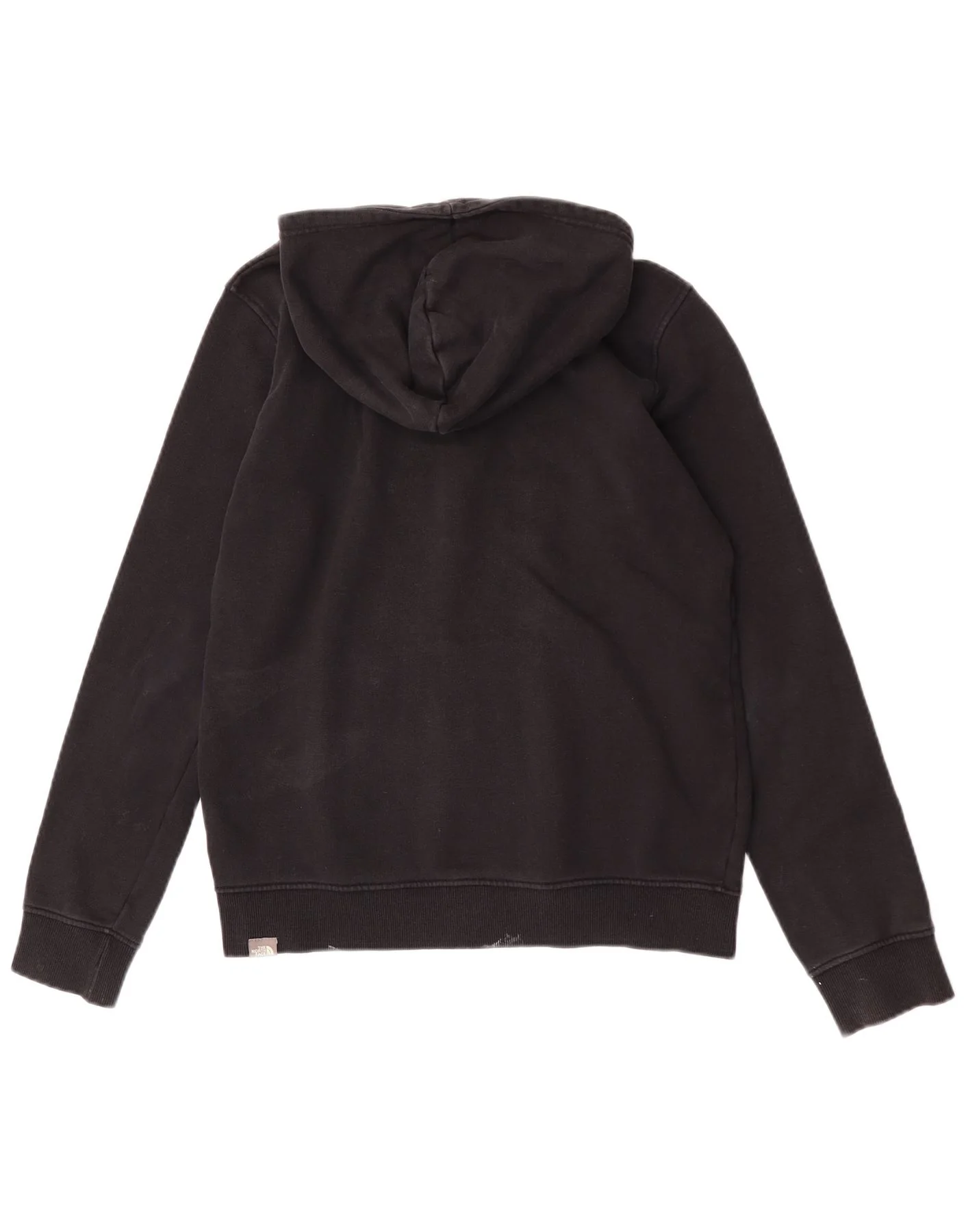 The North Face Girls Graphic Hoodie Jumper 13-14 Years XL Black Cotton - Image 2