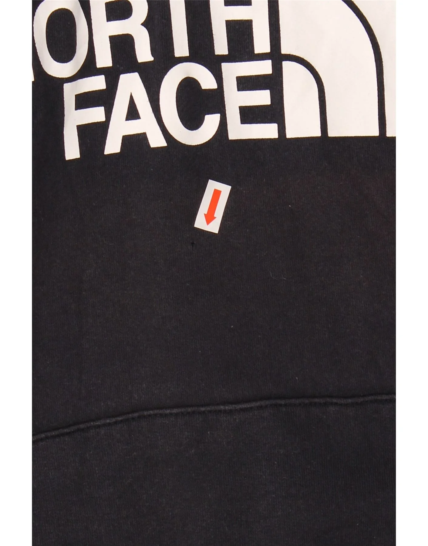THE NORTH FACE Mens Graphic Hoodie Jumper Medium Navy Blue Cotton - Image 4