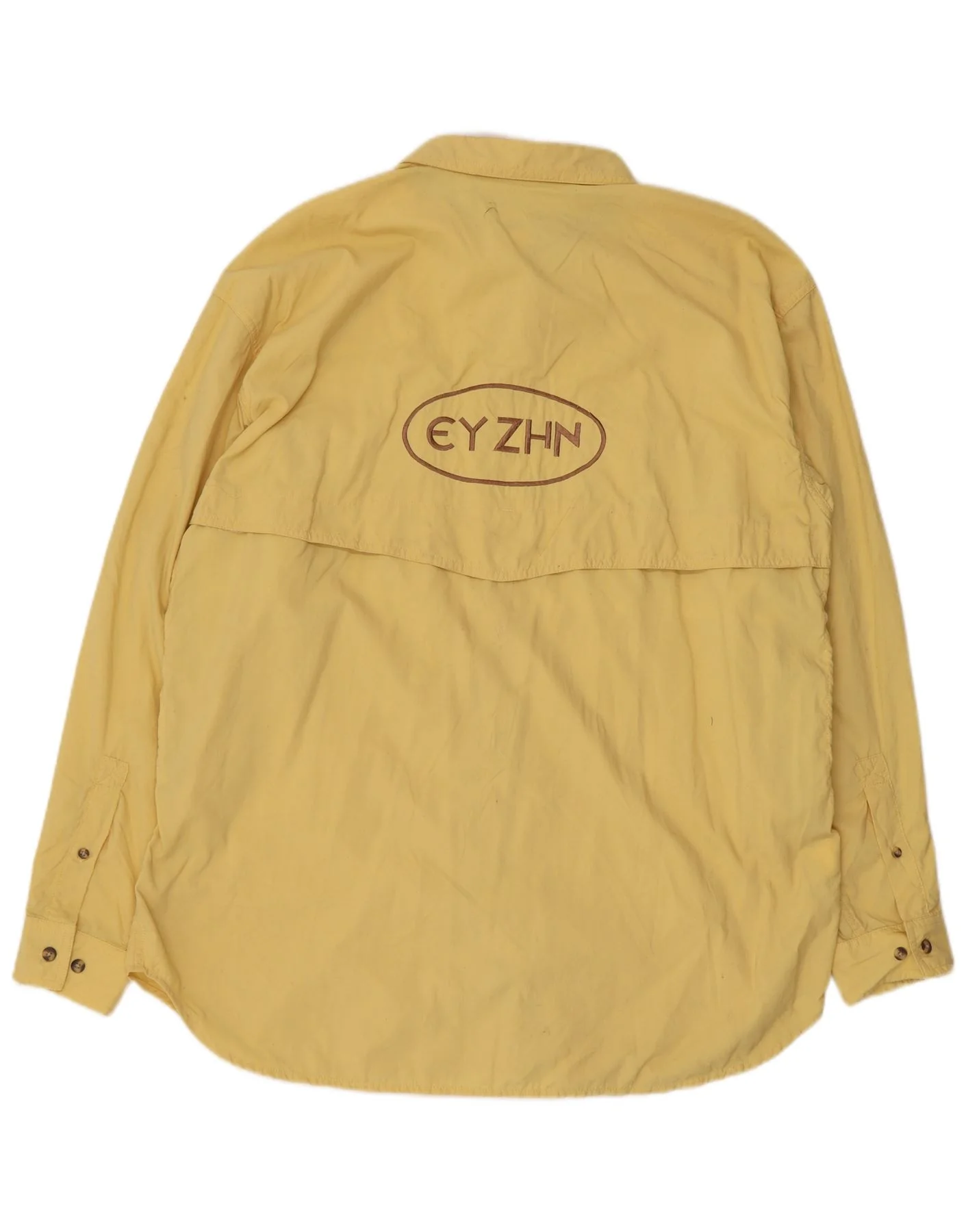 The North Face Mens Graphic Shirt Large Yellow Nylon - Image 2