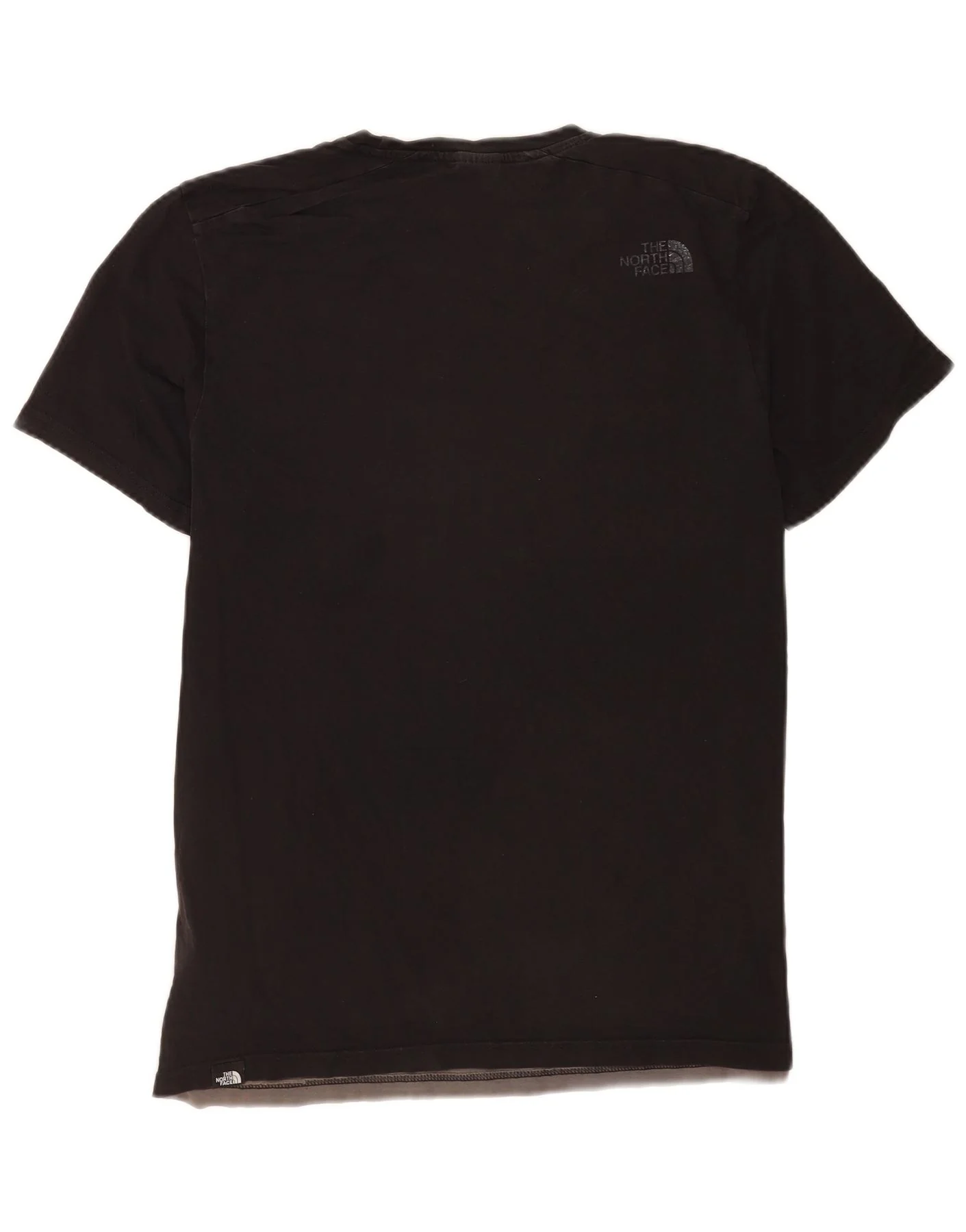 The North Face Mens Graphic T-Shirt Top Medium Black Colourblock Cotton - Image 2