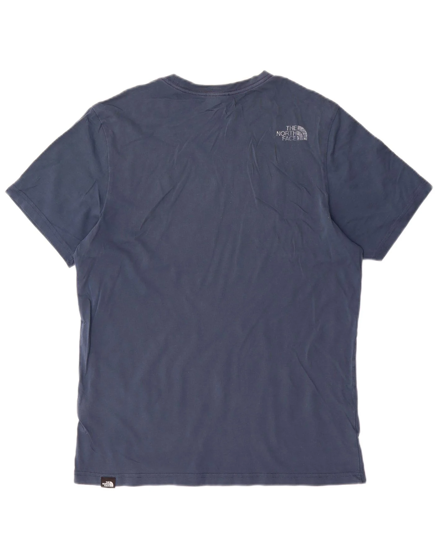 The North Face Mens Graphic T-Shirt Top Medium Blue Cotton - Image 2