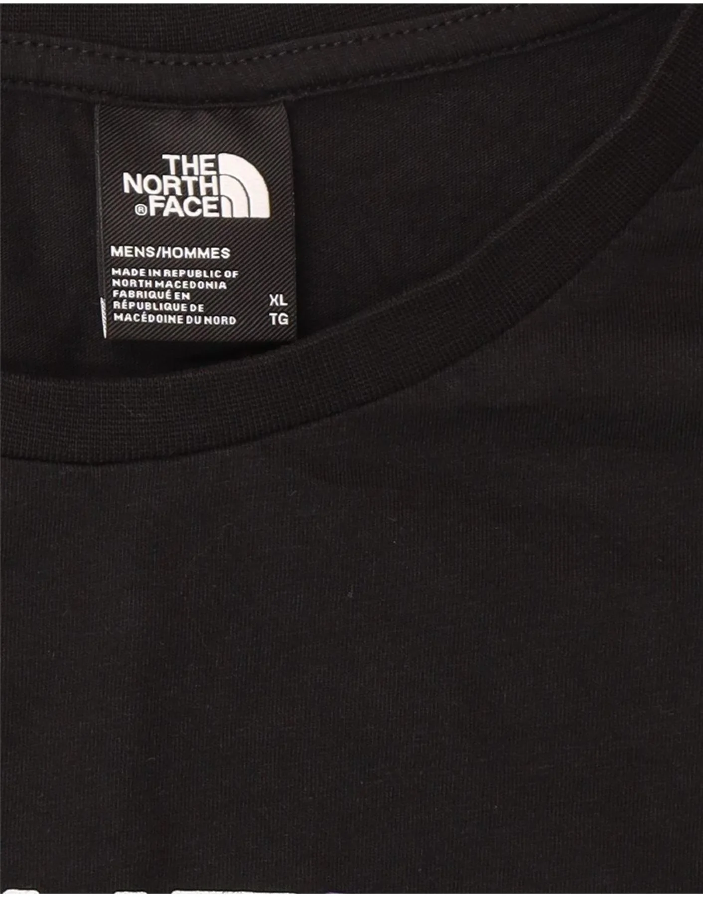The North Face Mens Graphic T-Shirt Top XL Black - Image 3