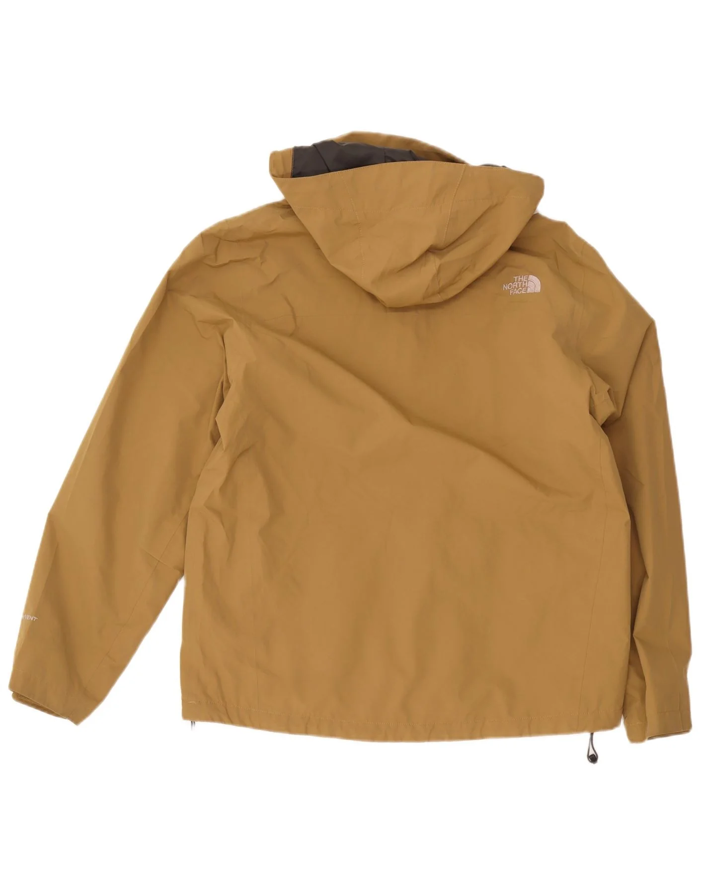 The North Face Mens Hooded Rain Jacket UK 40 Large Brown Polyester - Image 2