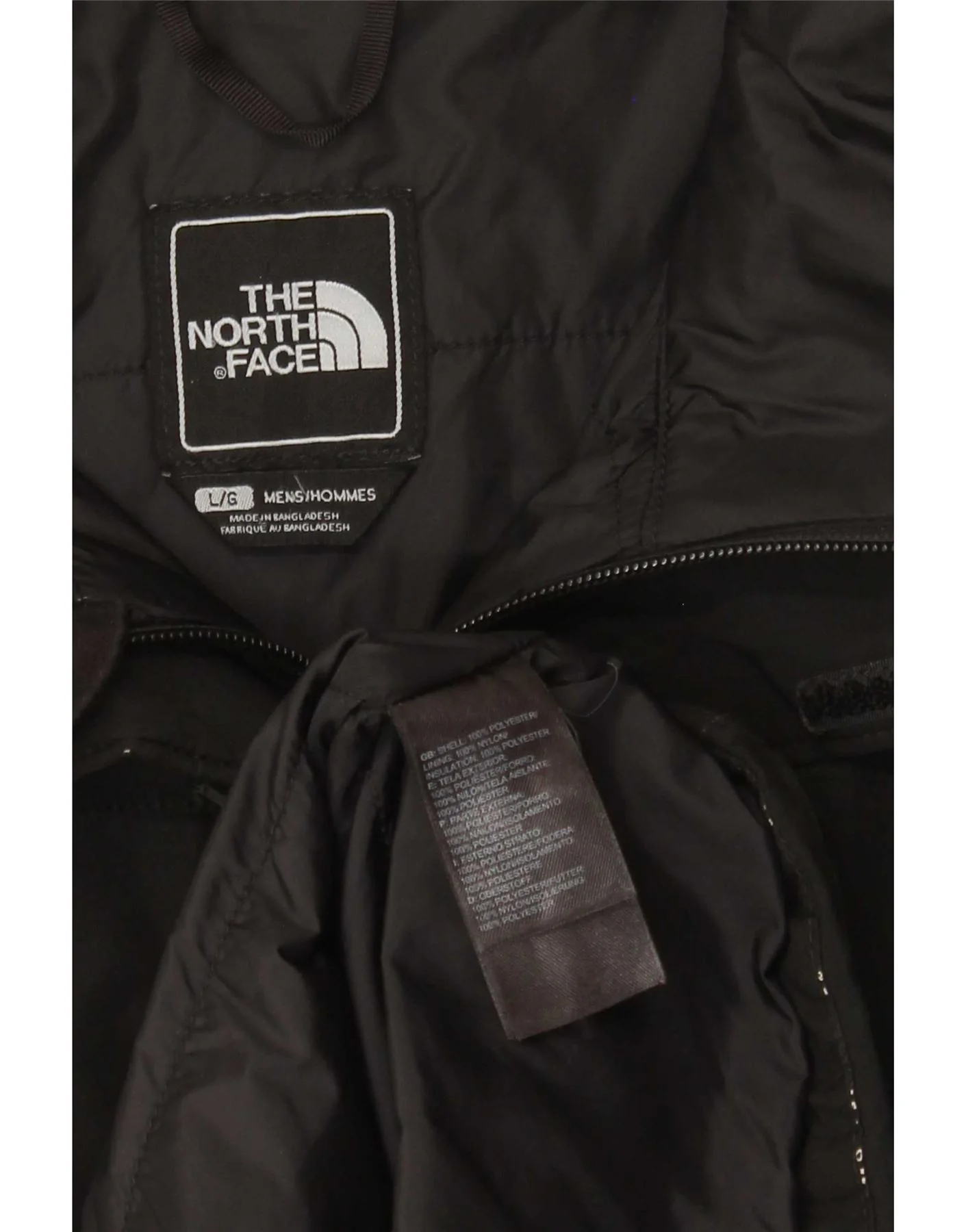 The North Face Mens Hooded Windbreaker Jacket UK 40 Large Black Polyester - Image 4
