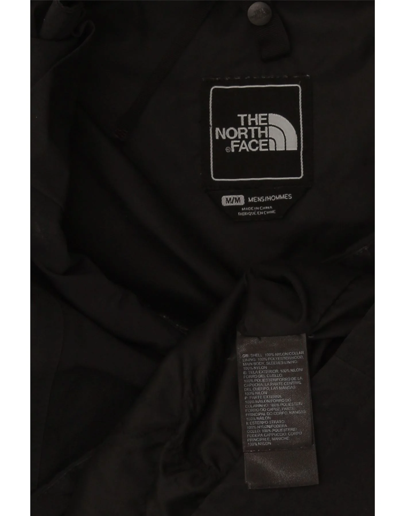 The North Face Mens Hyvent Rain Jacket UK 38 Medium Black Nylon - Image 3