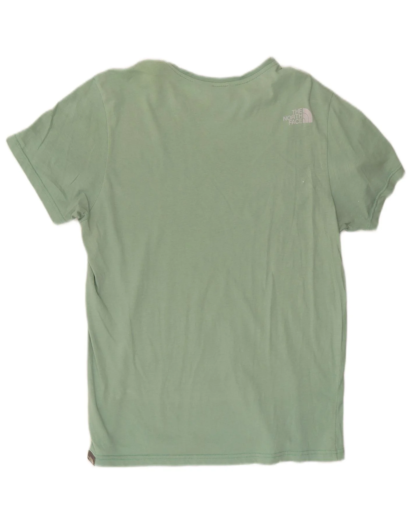 The North Face Mens T-Shirt Top Medium Green Cotton - Image 2