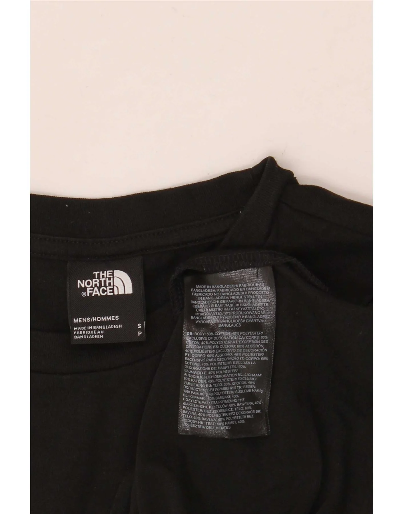 The North Face Mens T-Shirt Top Small Black Cotton - Image 3