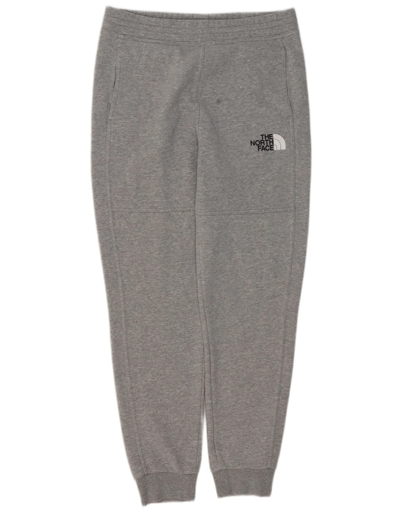 The North Face Mens Tracksuit Trousers Joggers Medium Grey Flecked Cotton