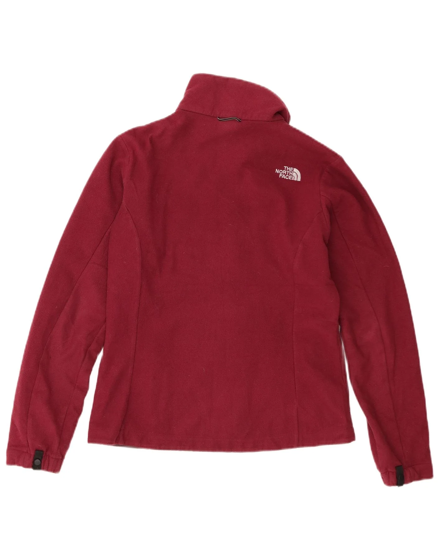 The North Face Womens Fleece Jacket UK 10 Small Burgundy Polyester - Image 2