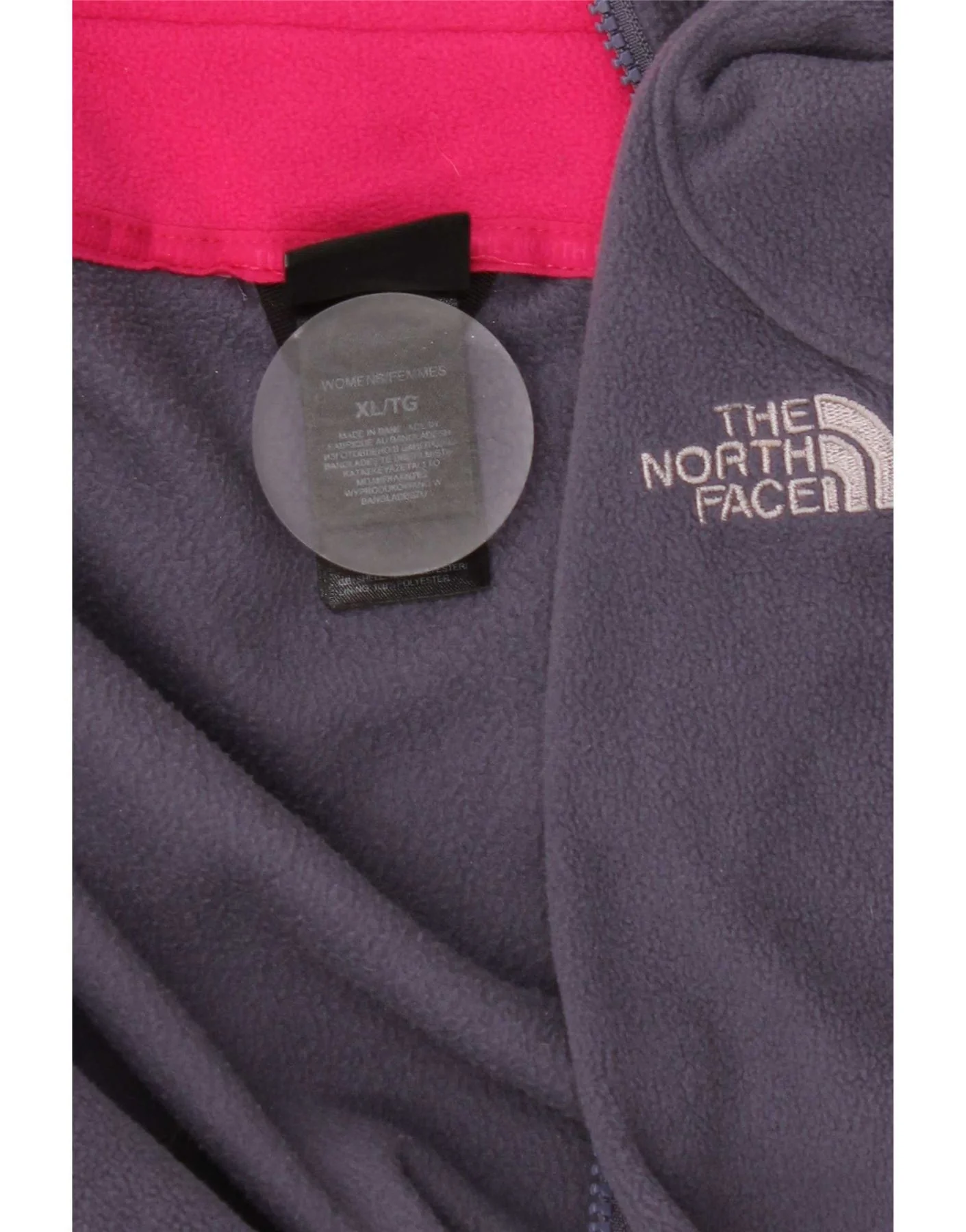 The North Face Womens Fleece Jacket UK 18 XL Purple Polyester - Image 3