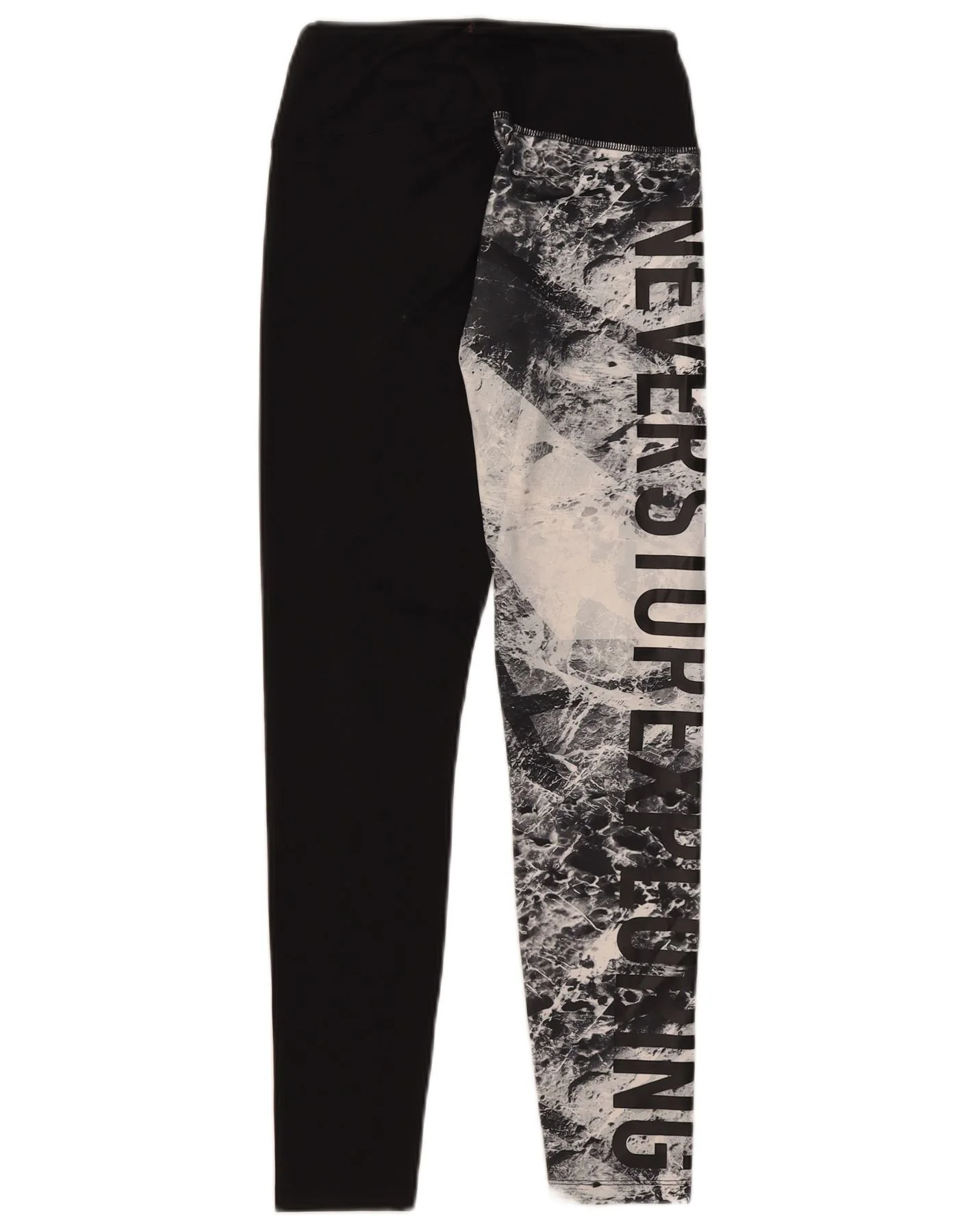 The North Face Womens Graphic Leggings UK 14 Medium Black Colourblock - Image 2