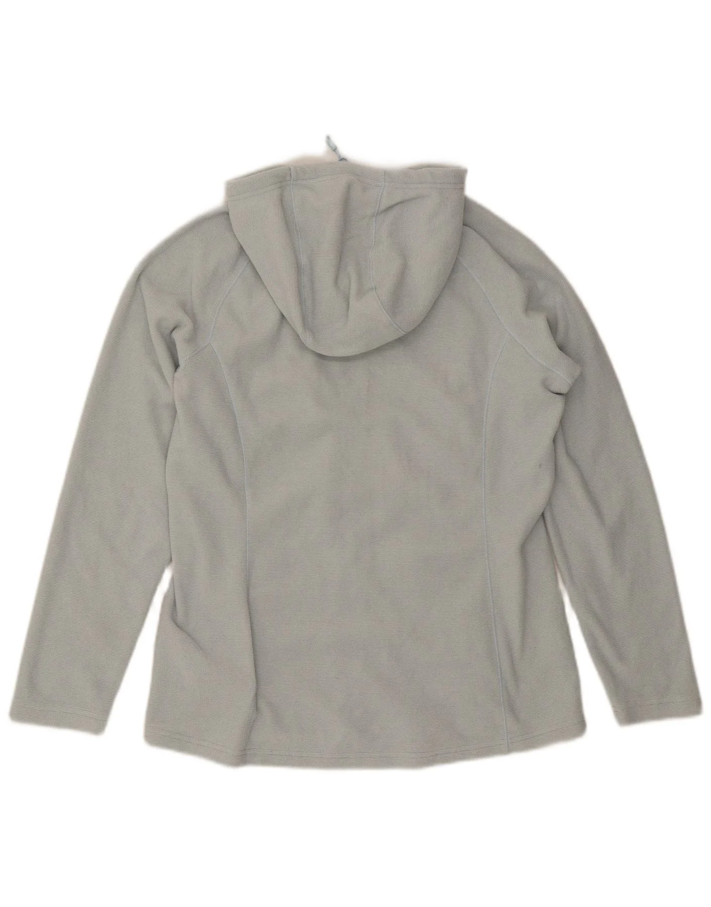 The North Face Womens Hooded Fleece Jacket UK 16 Large Blue Polyester - Image 2