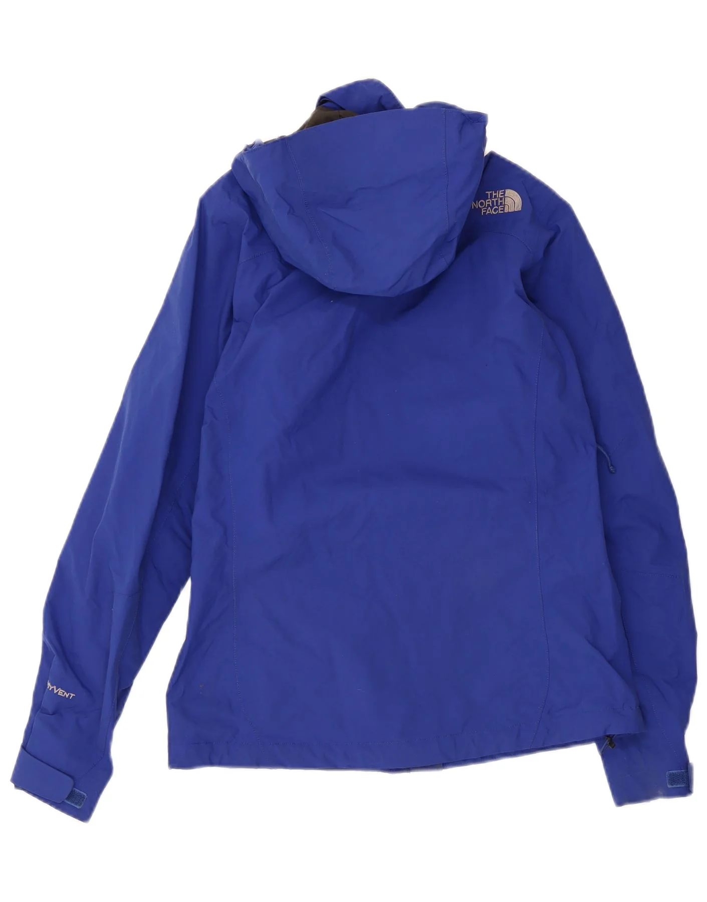 The North Face Womens Hooded Oversized Rain Jacket UK 6 XS Blue Nylon - Image 2