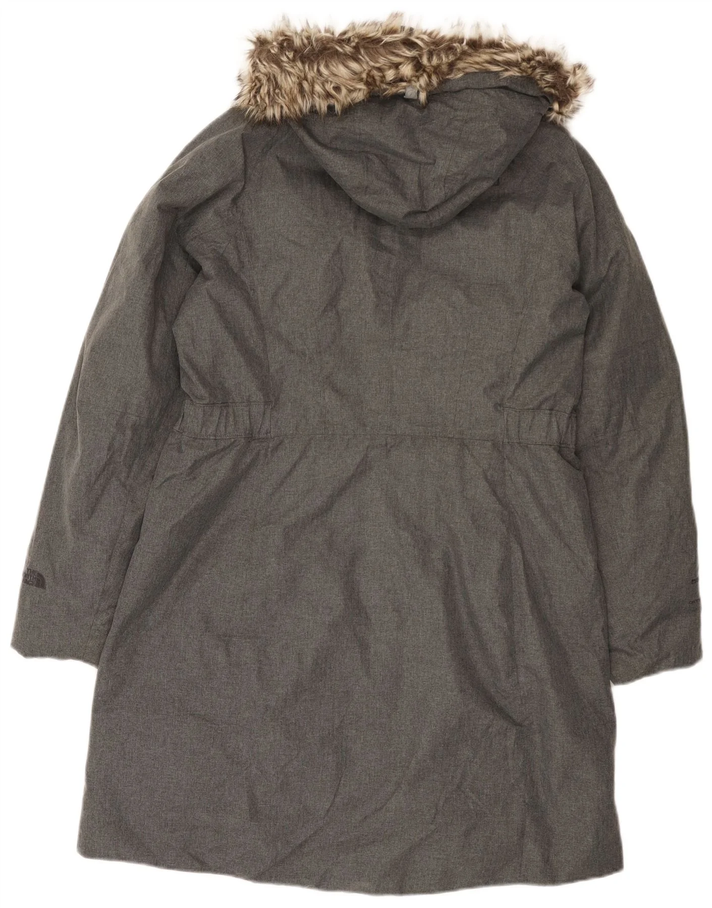 The North Face Womens Hooded Padded Coat UK 16 Large Grey Polyester - Image 2