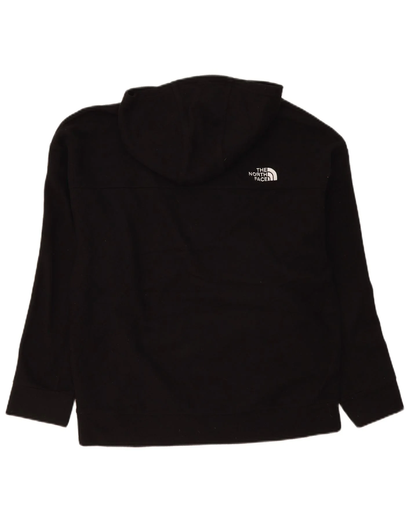 The North Face Womens Hoodie Jumper UK 16 Large Black Polyester - Image 2