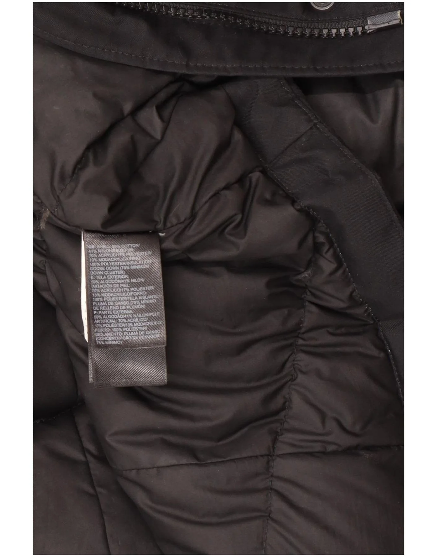 The North Face Womens Padded Coat UK 10 Small Black Cotton - Image 5