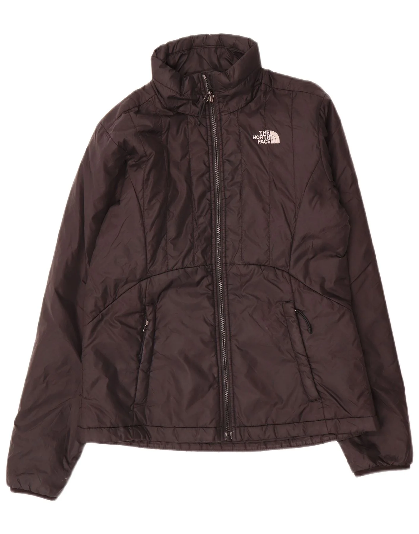 The North Face Womens Padded Jacket UK 12 Medium Black Nylon