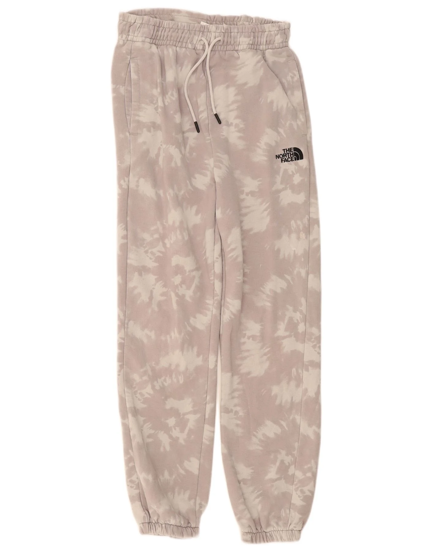 The North Face Womens Tracksuit Trousers Joggers UK 6 XS Grey Tie Dye