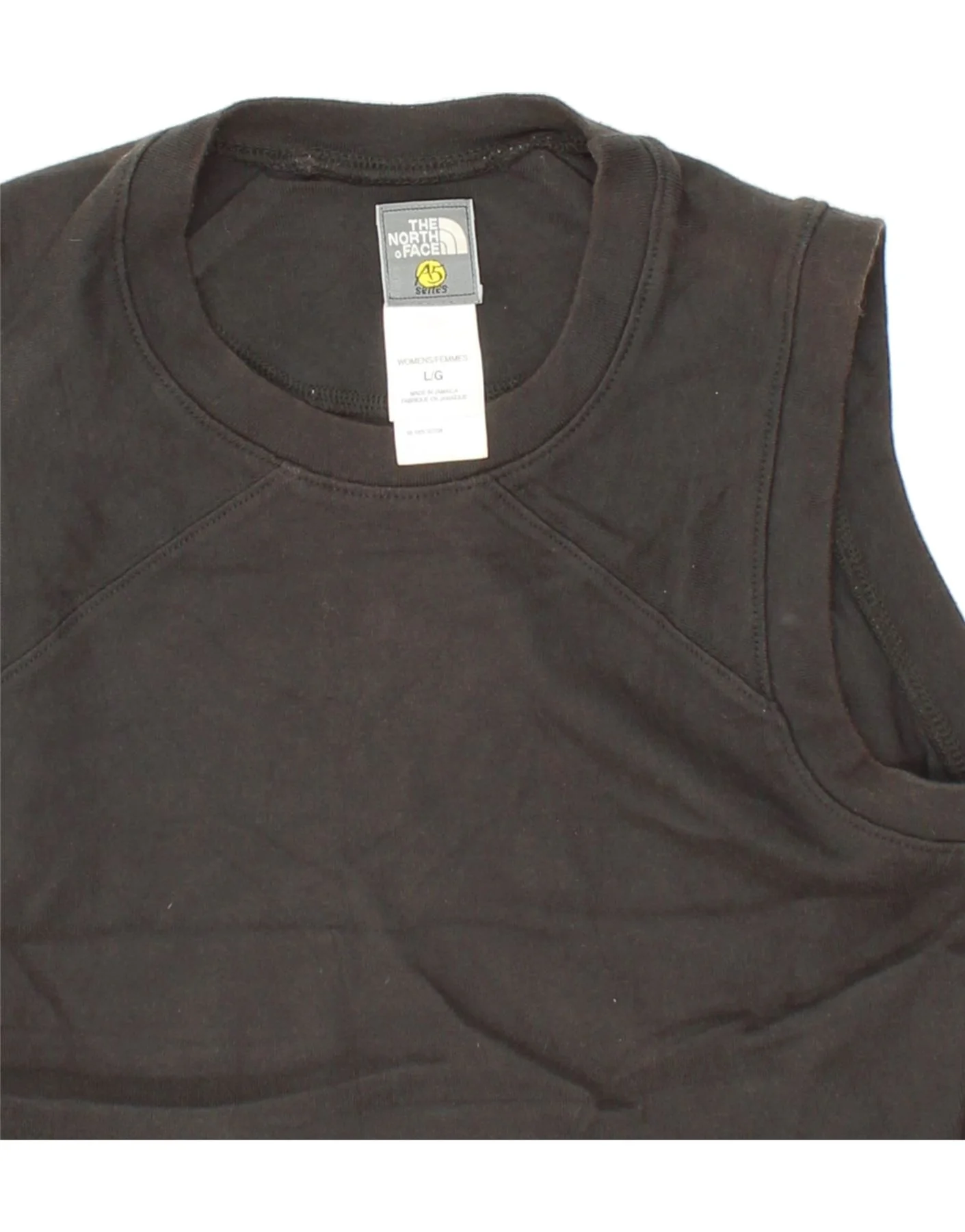 THE NORTH FACE Womens Vest Top UK 14 Large Black Cotton - Image 3