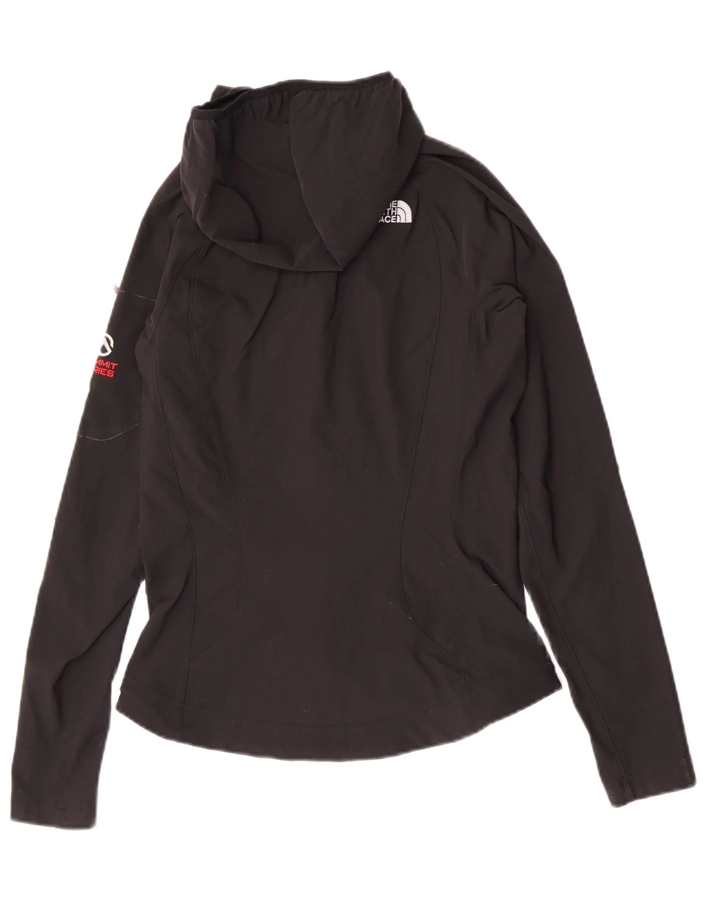 The North Face Womens Zip Hoodie Sweater UK 10 Small Black Nylon - Image 2