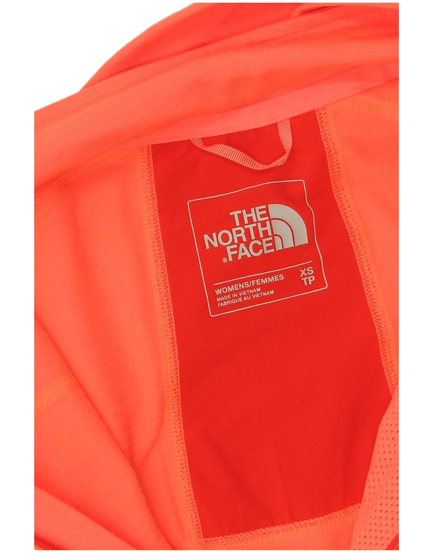 The North Face Womens Zip Neck Pullover Tracksuit Top UK 6 XS Orange - Image 3