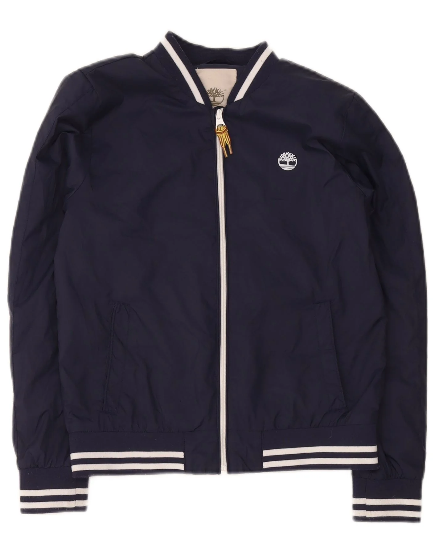 Timberland Boys Bomber Jacket 11-12 Years XS Navy Blue Polyester