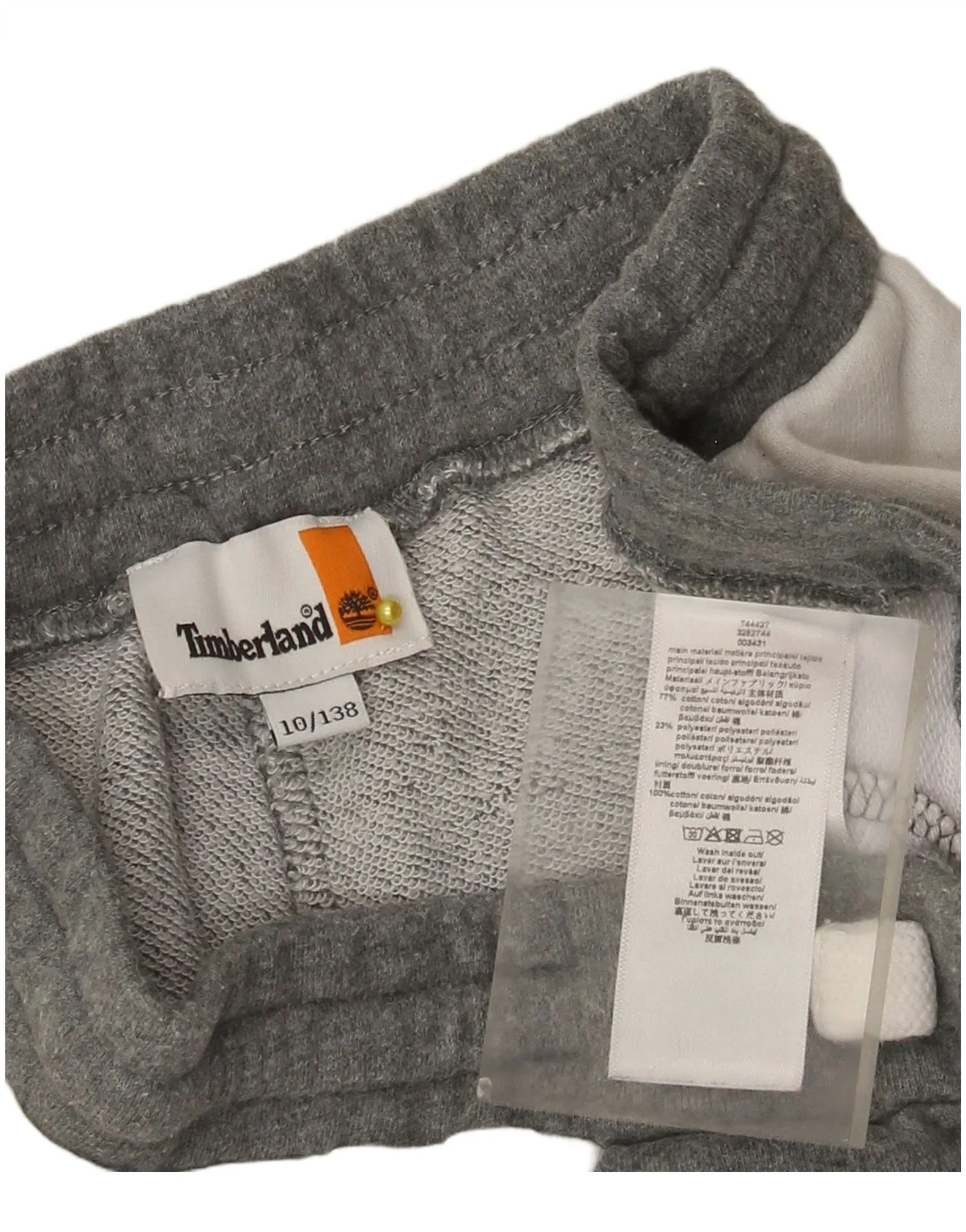 Timberland Boys Graphic Sport Shorts 9-10 Years Grey Colourblock Cotton - Image 3