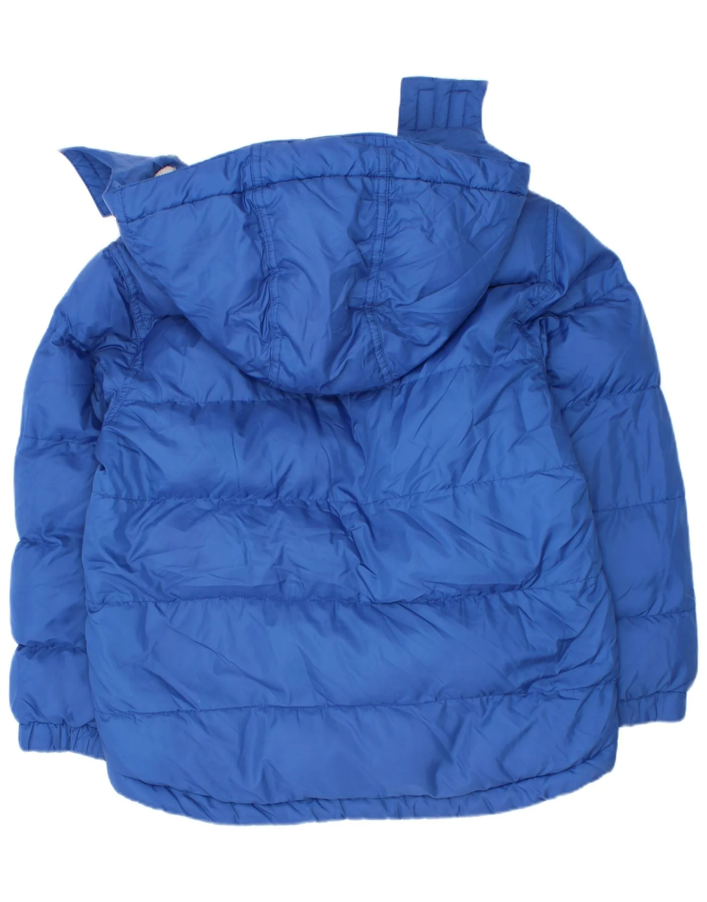 Timberland Boys Hooded Padded Jacket 7-8 Years Blue Polyester - Image 2