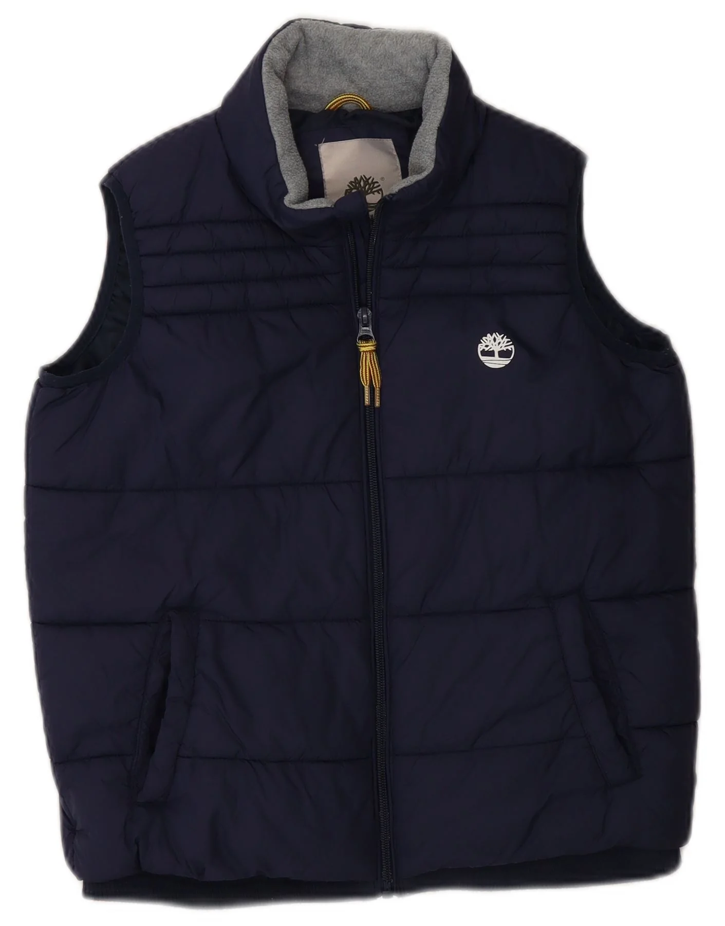 Timberland Boys Padded Gilet 9-10 Years Navy Blue Polyester