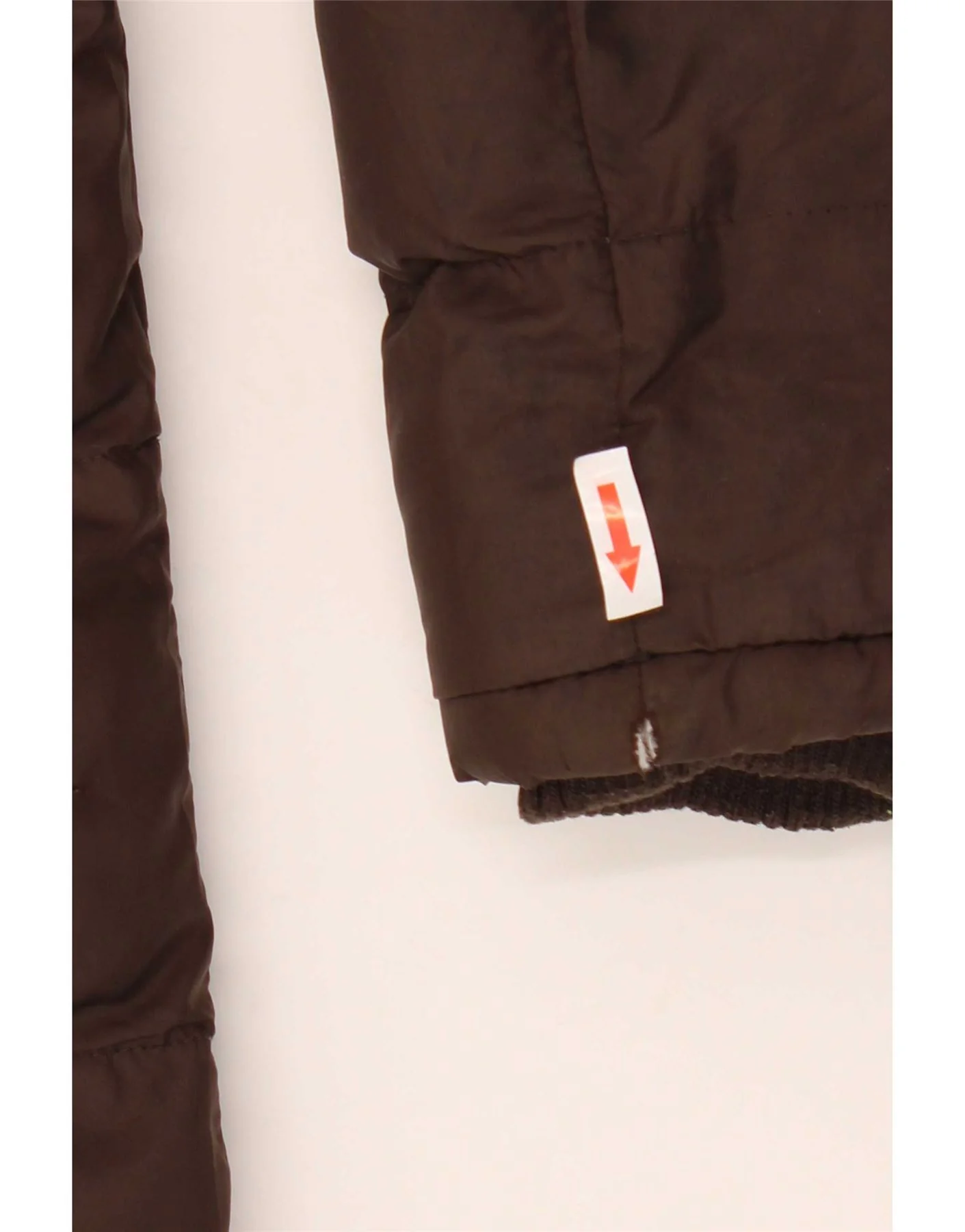 Timberland Boys Padded Jacket 13-14 Years Brown Polyester - Image 4