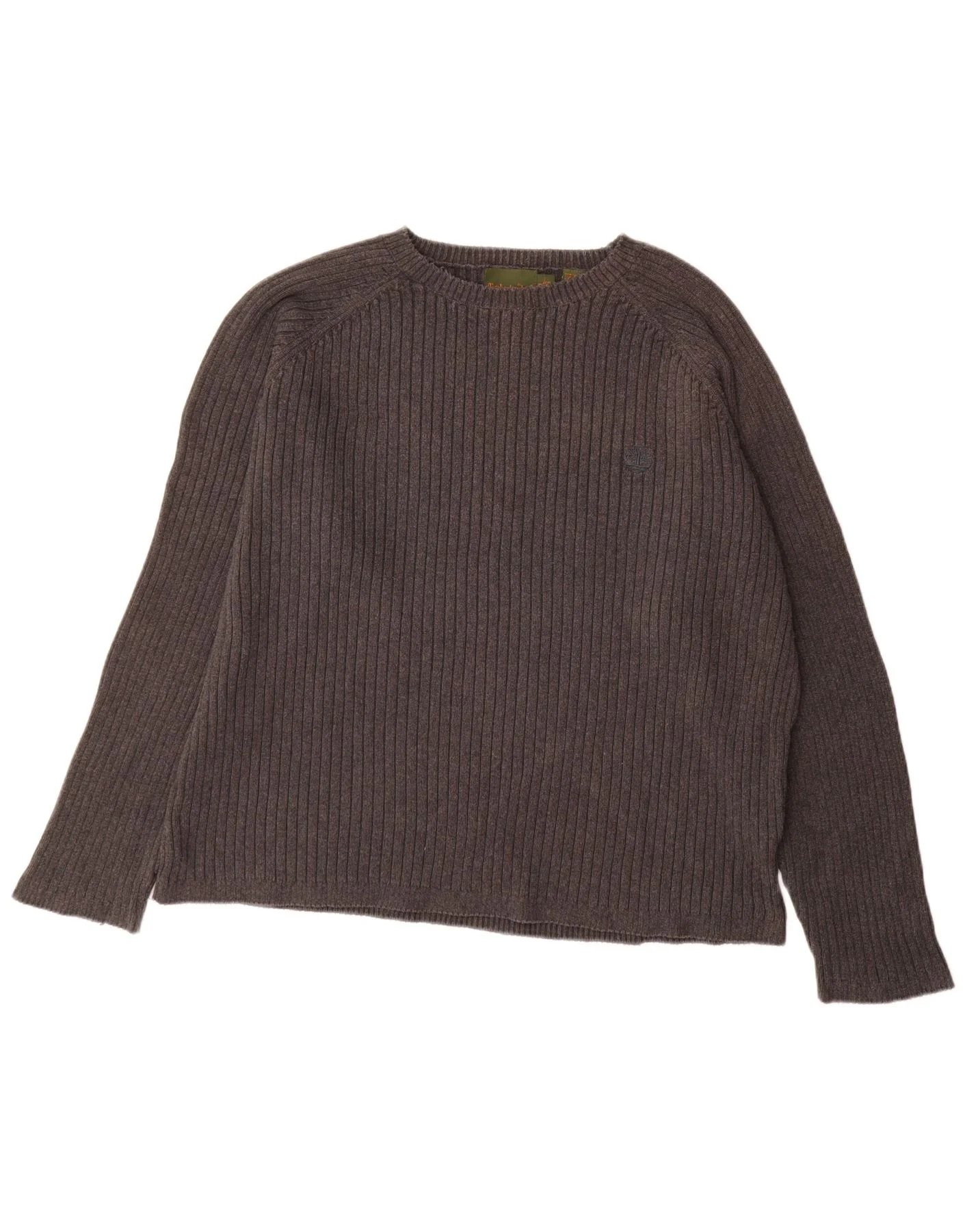 Timberland Mens Boat Neck Jumper Sweater XL Grey Cotton