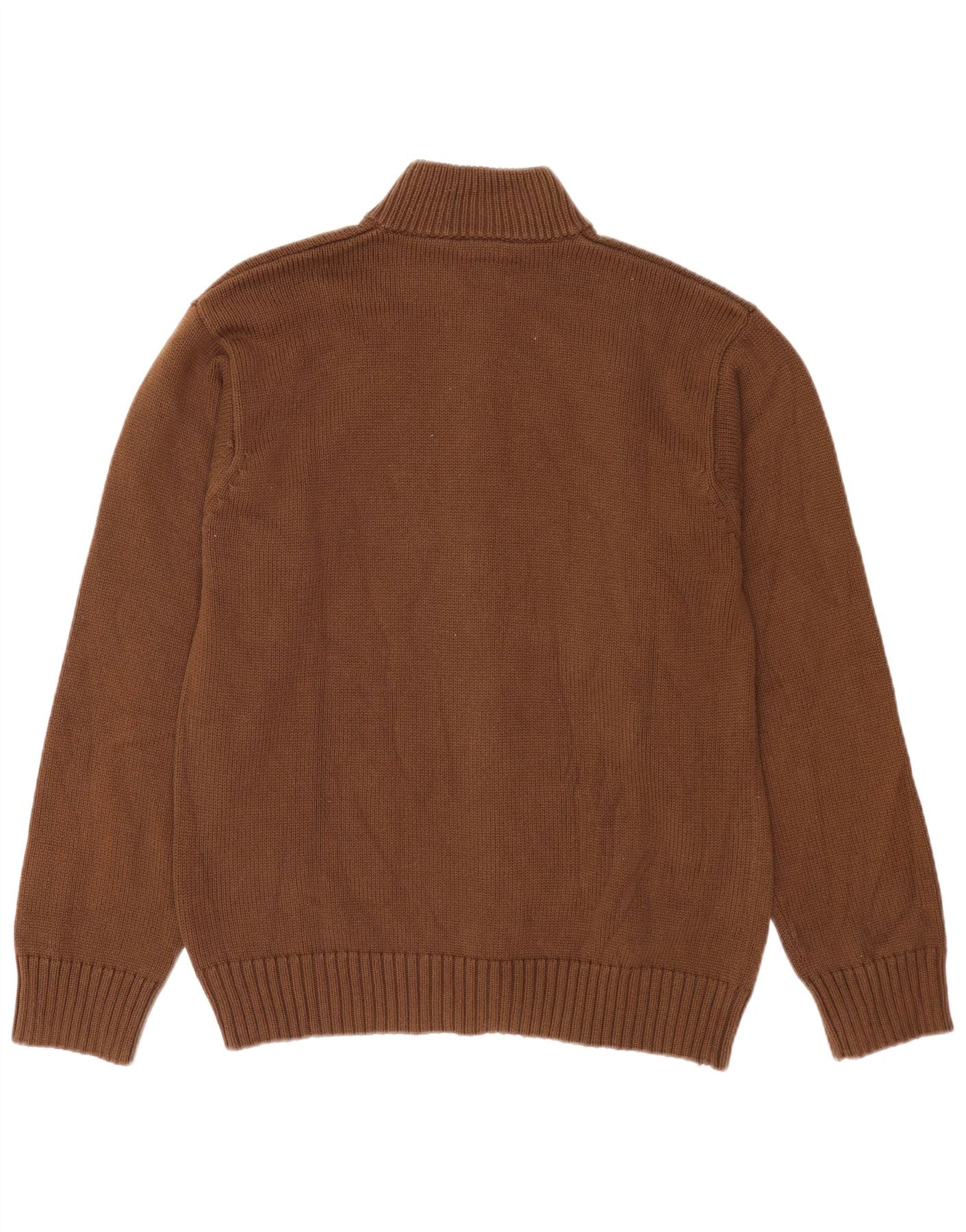 Timberland Mens Cardigan Sweater Large Brown - Image 2