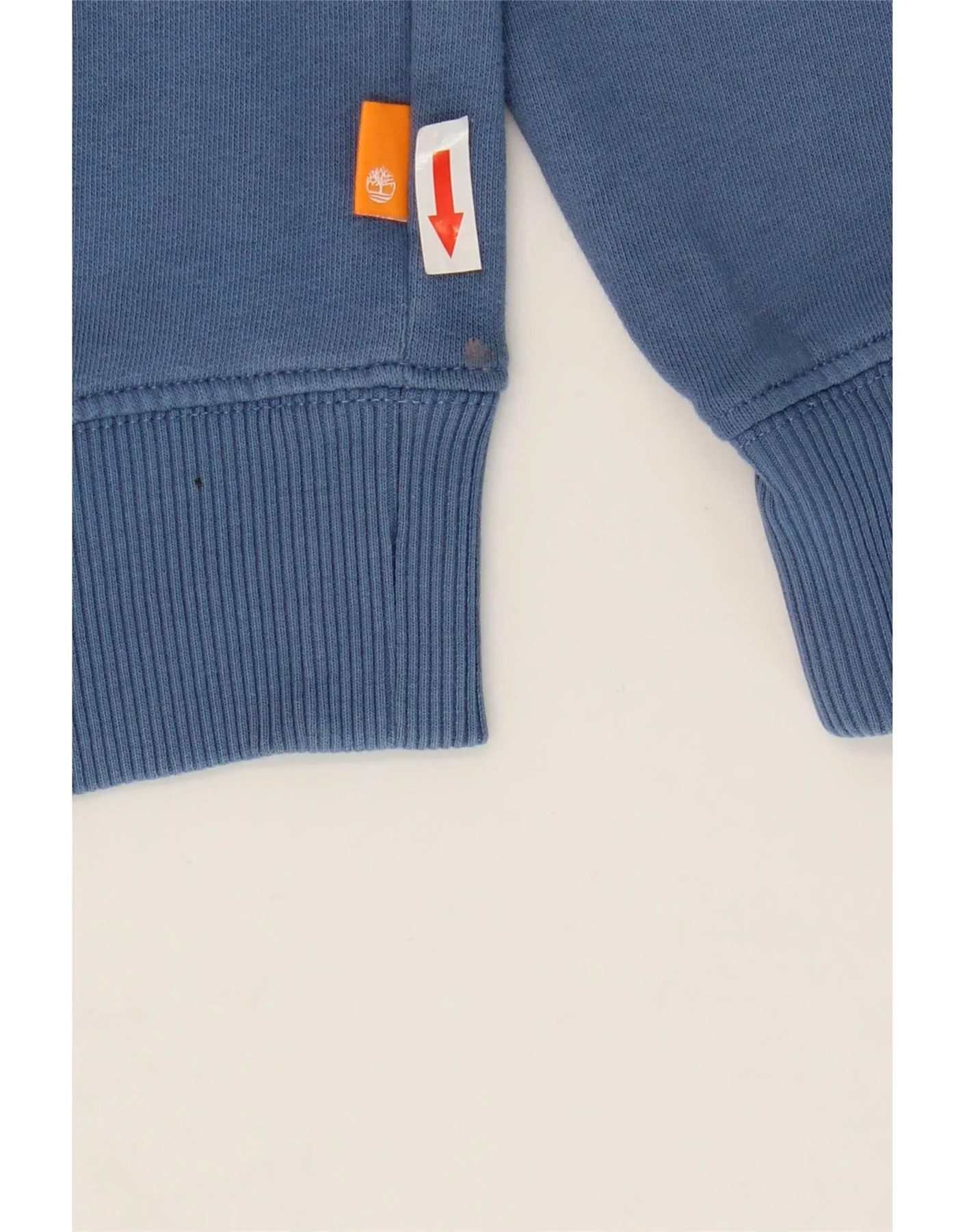 Timberland Mens Graphic Regular Fit Hoodie Jumper Small Blue Cotton - Image 3