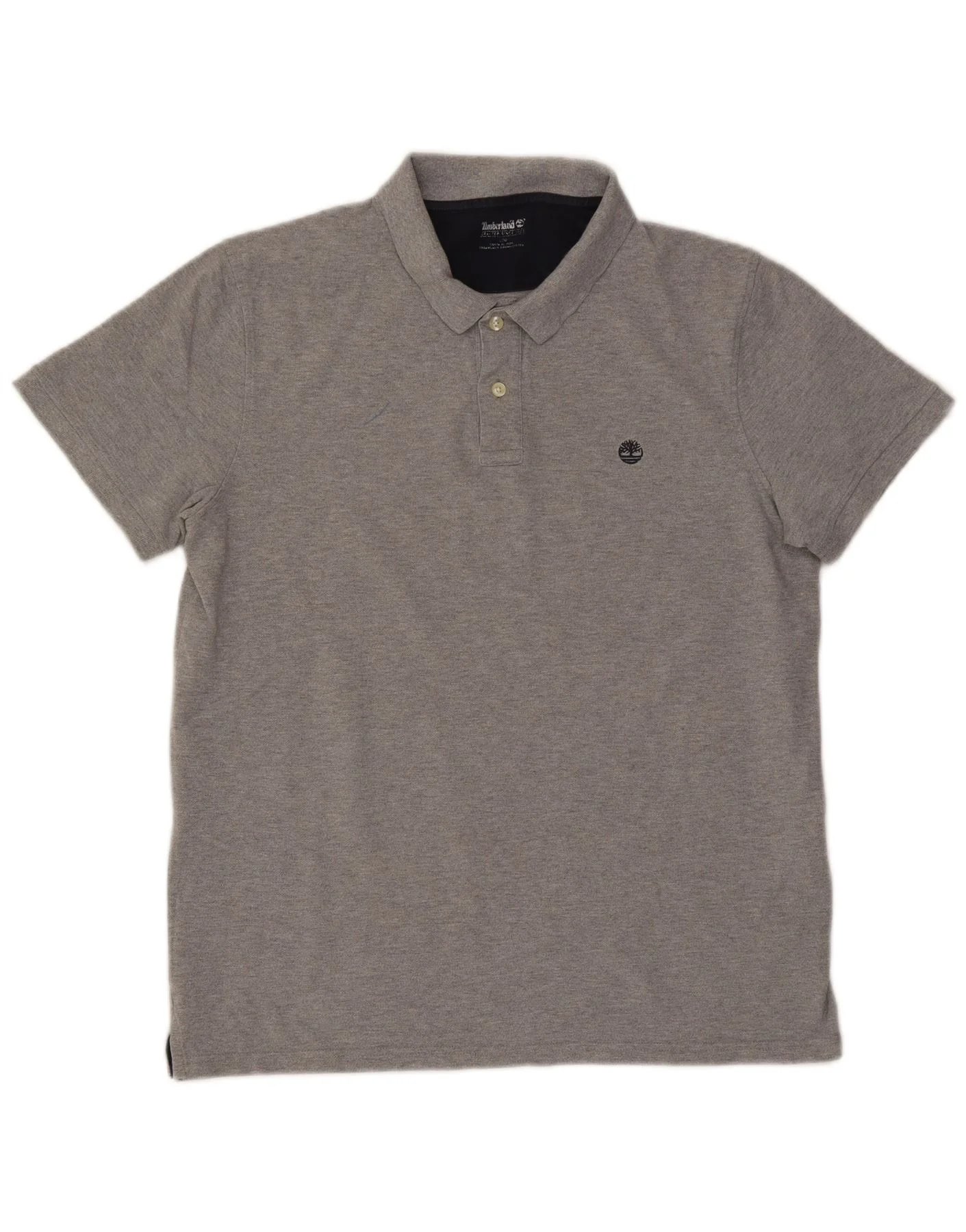 Timberland Mens Polo Shirt Large Grey Cotton